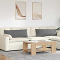 Sofakissen 2 Stück Dunkelgrau 120 x 40 cm Stoff