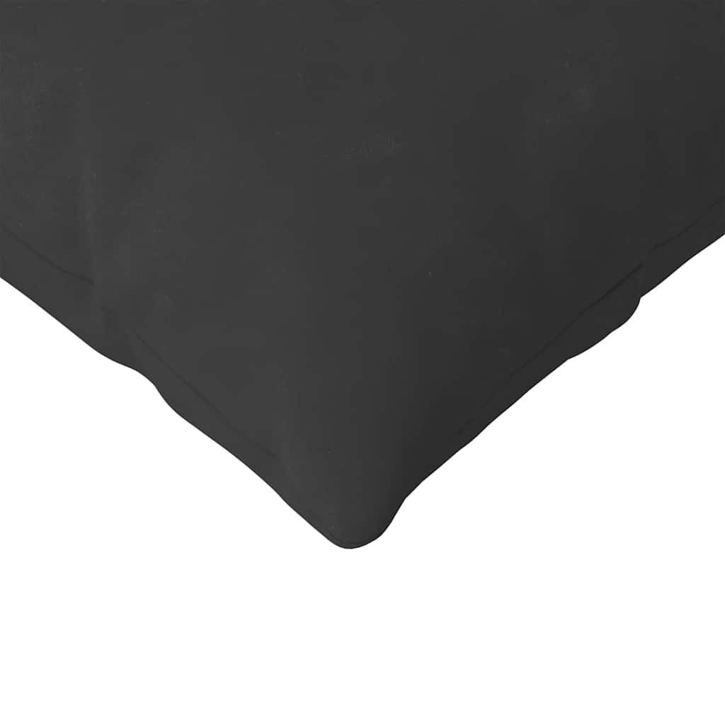 Sofakissen 2 Stück Schwarz 120 x 40 cm Stoff
