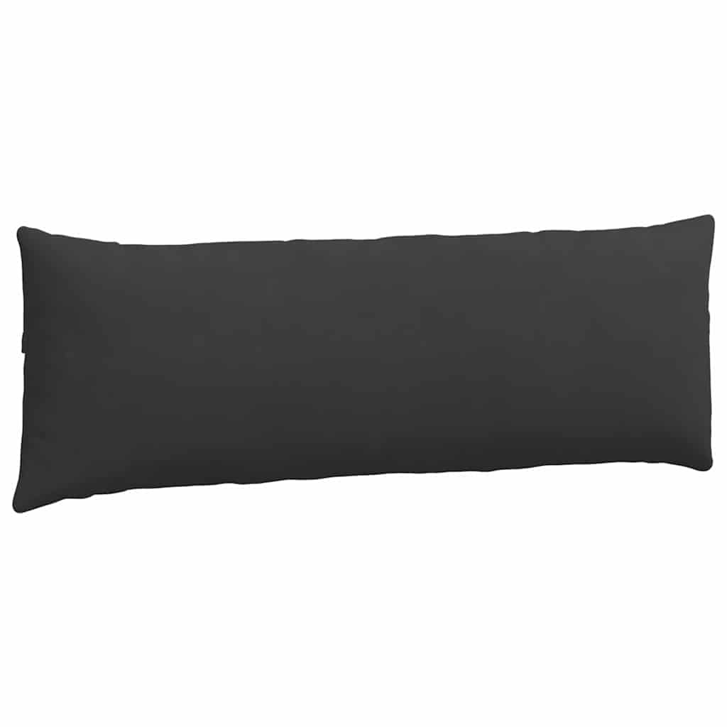 Sofakissen 2 Stück Schwarz 120 x 40 cm Stoff