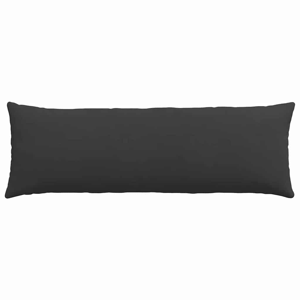 Sofakissen 2 Stück Schwarz 120 x 40 cm Stoff