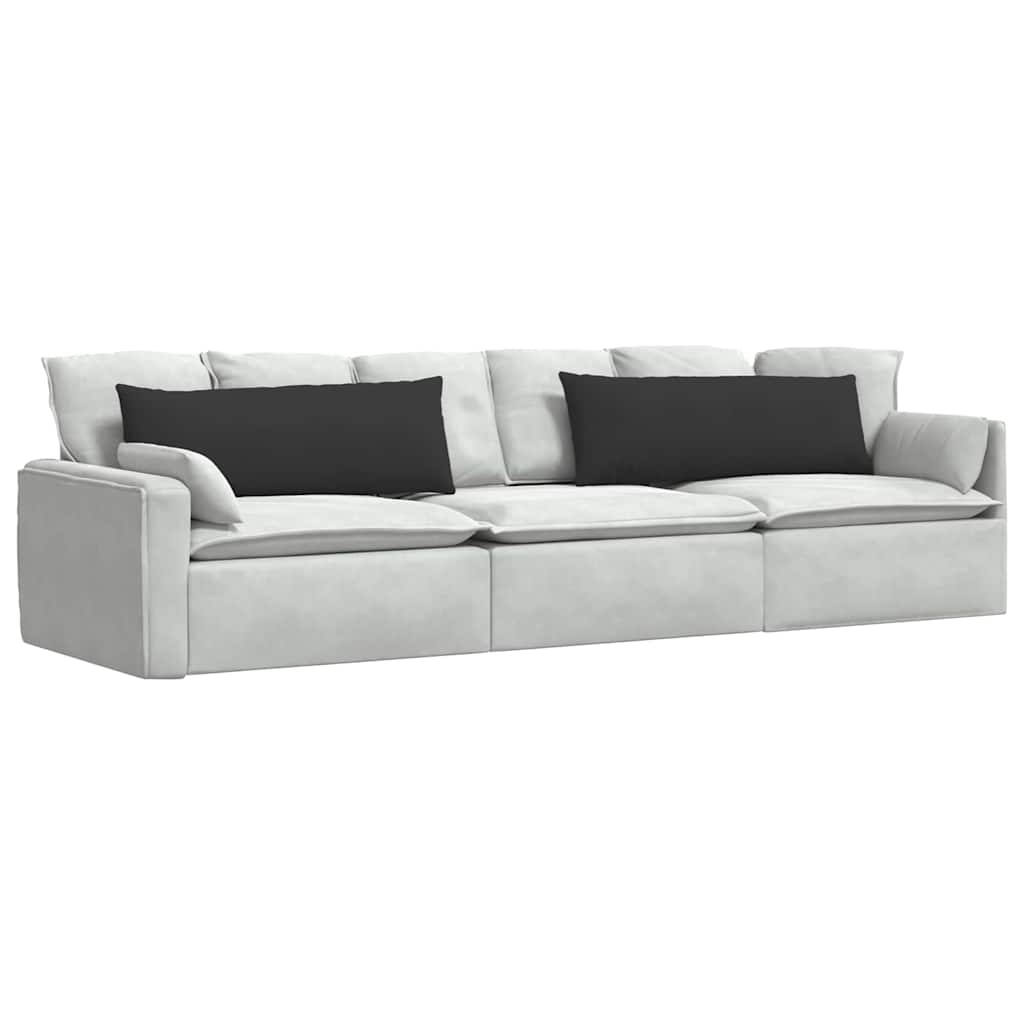 Sofakissen 2 Stück Schwarz 120 x 40 cm Stoff
