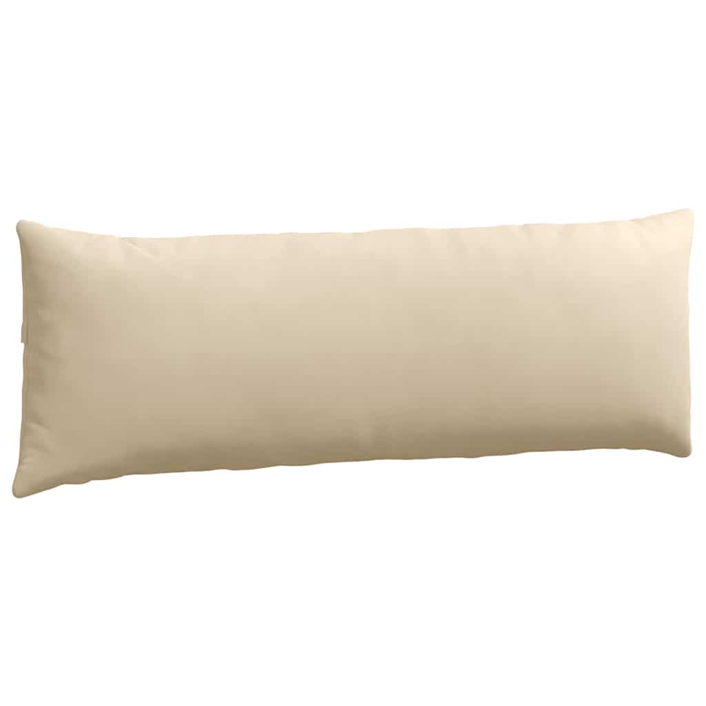 Sofakissen 2 Stück Creme 120 x 40 cm Stoff