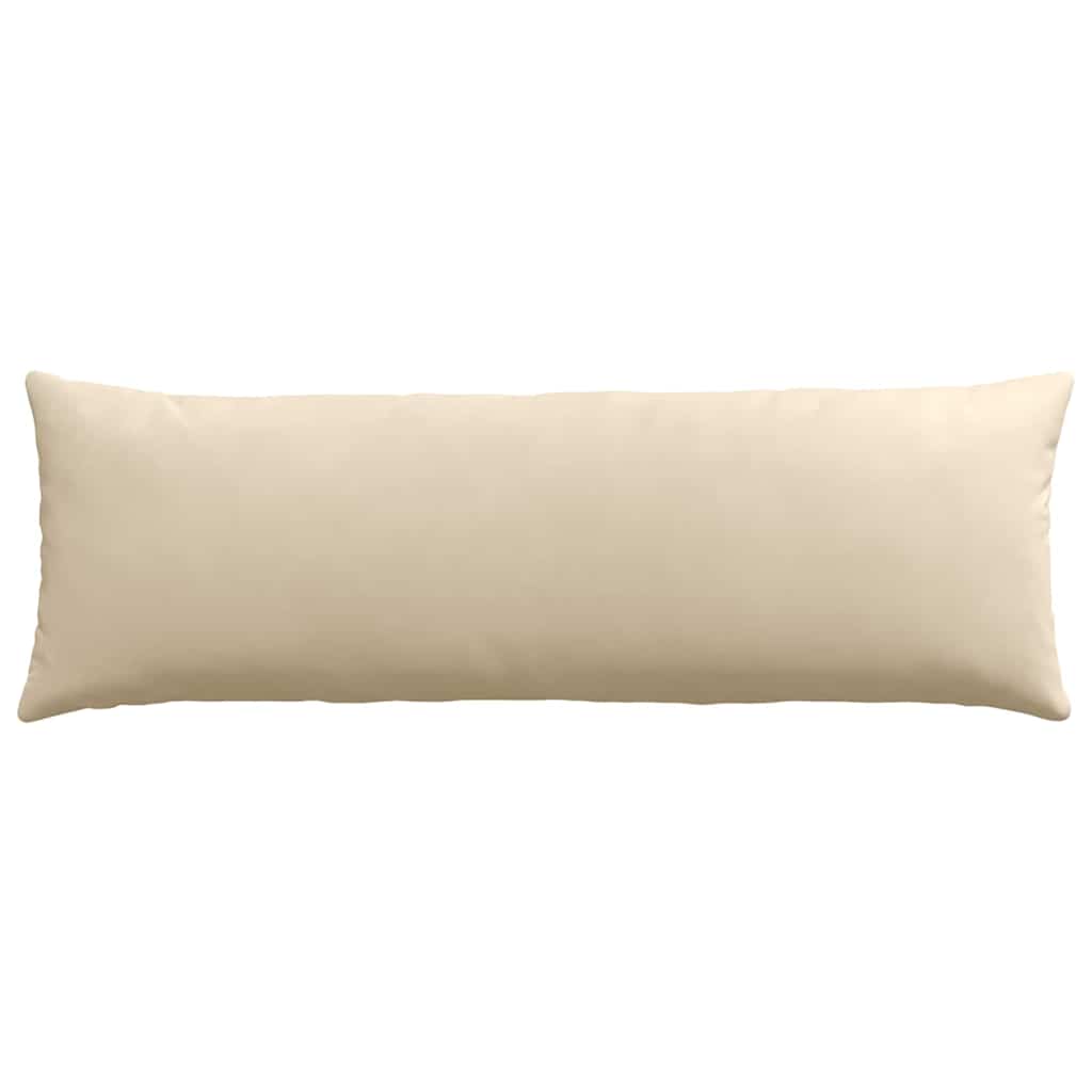 Sofakissen 2 Stück Creme 120 x 40 cm Stoff