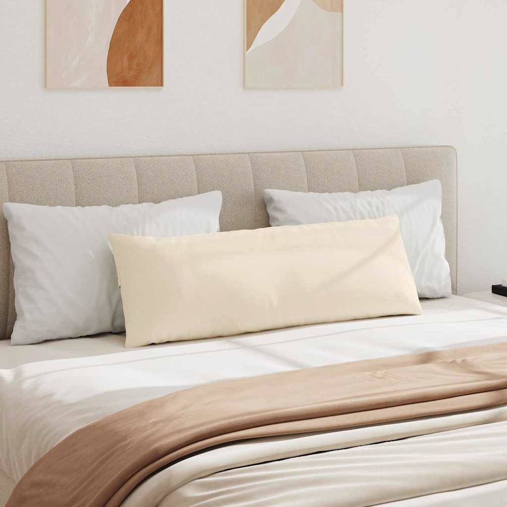 Sofakissen 2 Stück Beige 120 x 40 cm Stoff