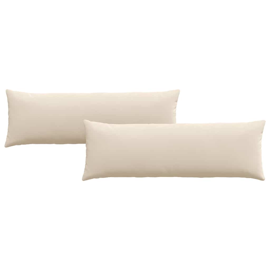 Sofakissen 2 Stück Beige 120 x 40 cm Stoff