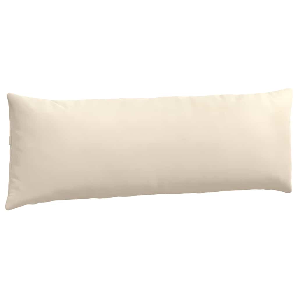 Sofakissen 2 Stück Beige 120 x 40 cm Stoff