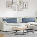 Sofakissen 2 Stück Blau 120 x 40 cm Cordstoff