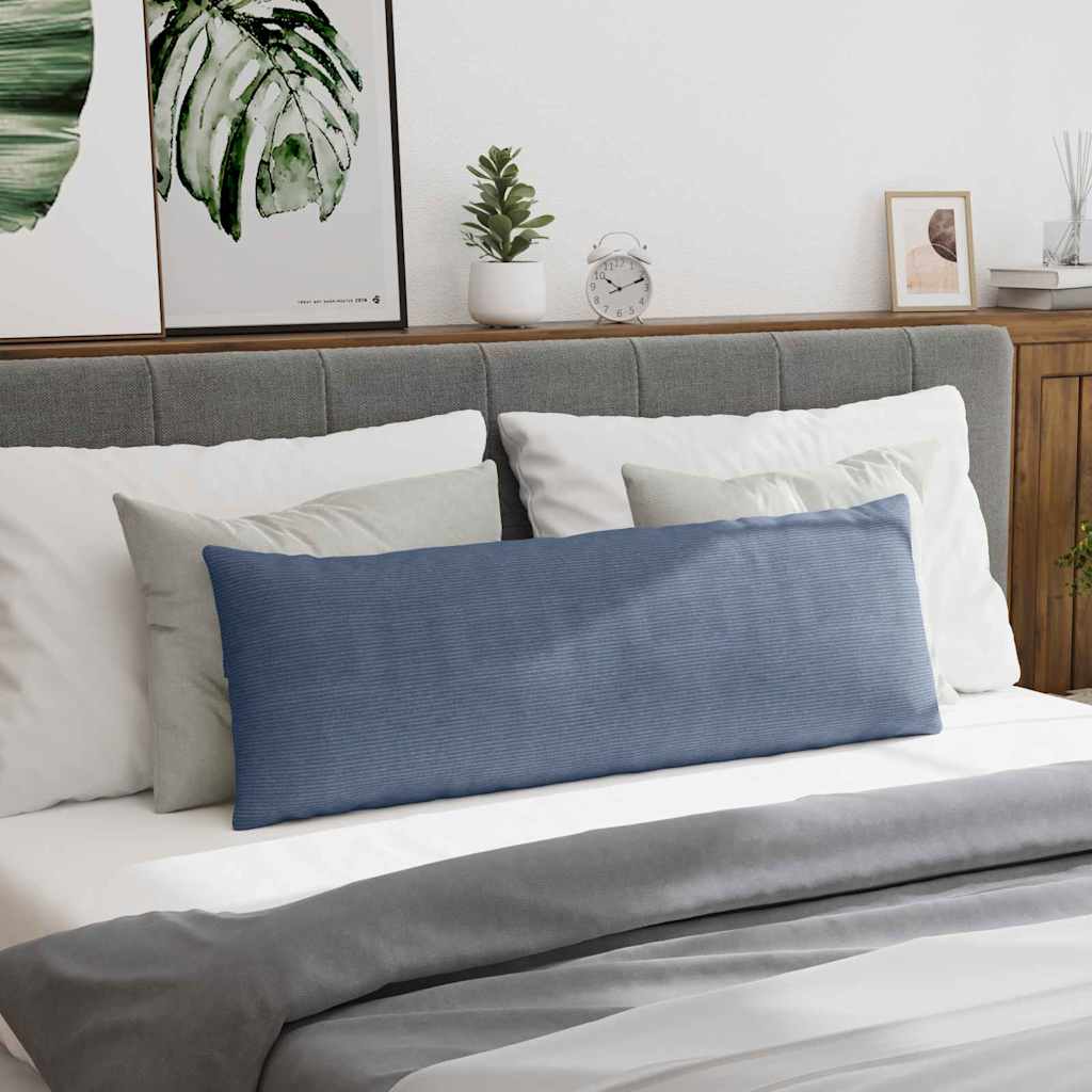Sofakissen 2 Stück Blau 120 x 40 cm Cordstoff