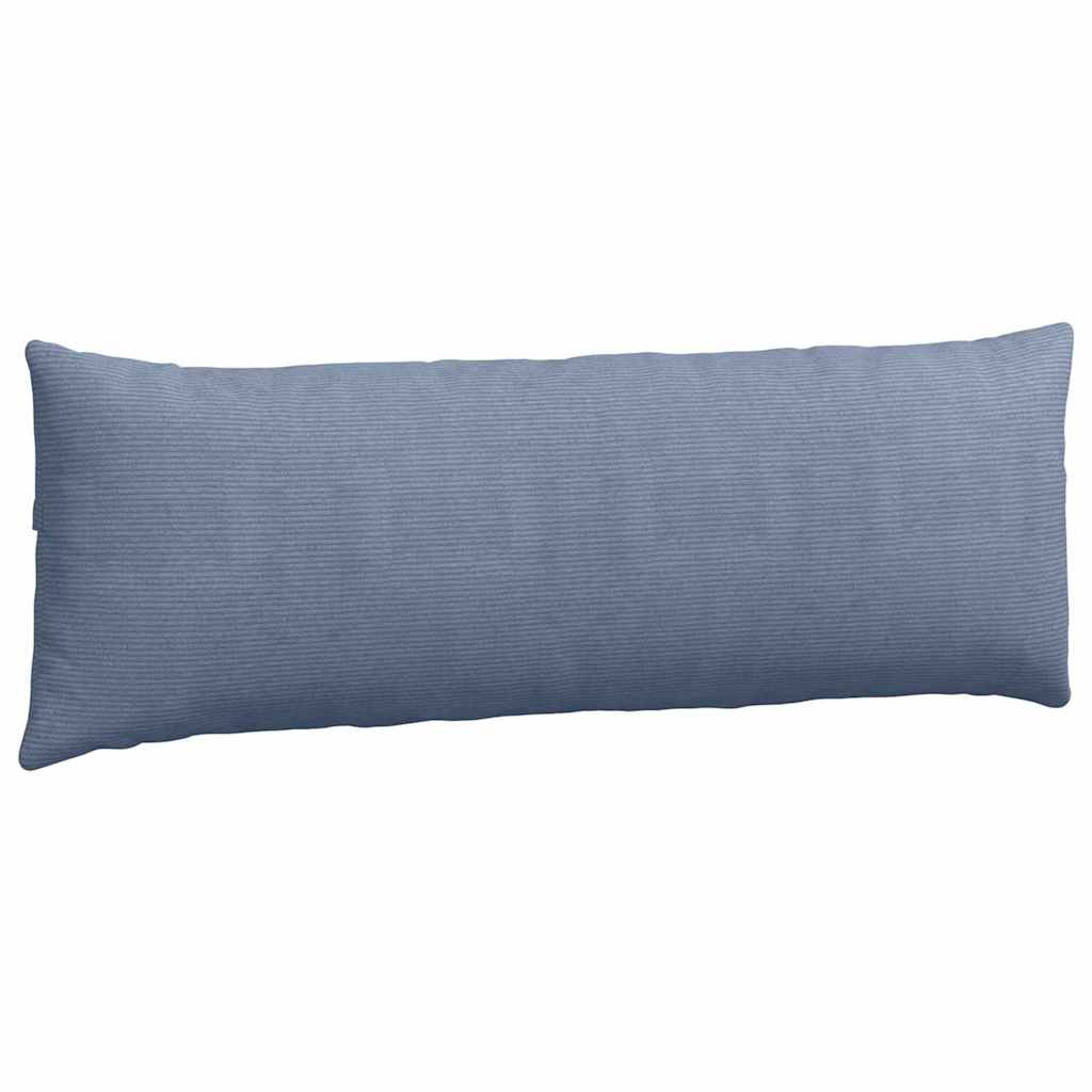 Sofakissen 2 Stück Blau 120 x 40 cm Cordstoff