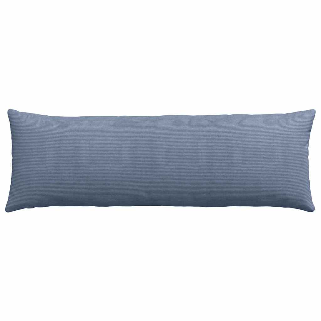 Sofakissen 2 Stück Blau 120 x 40 cm Cordstoff