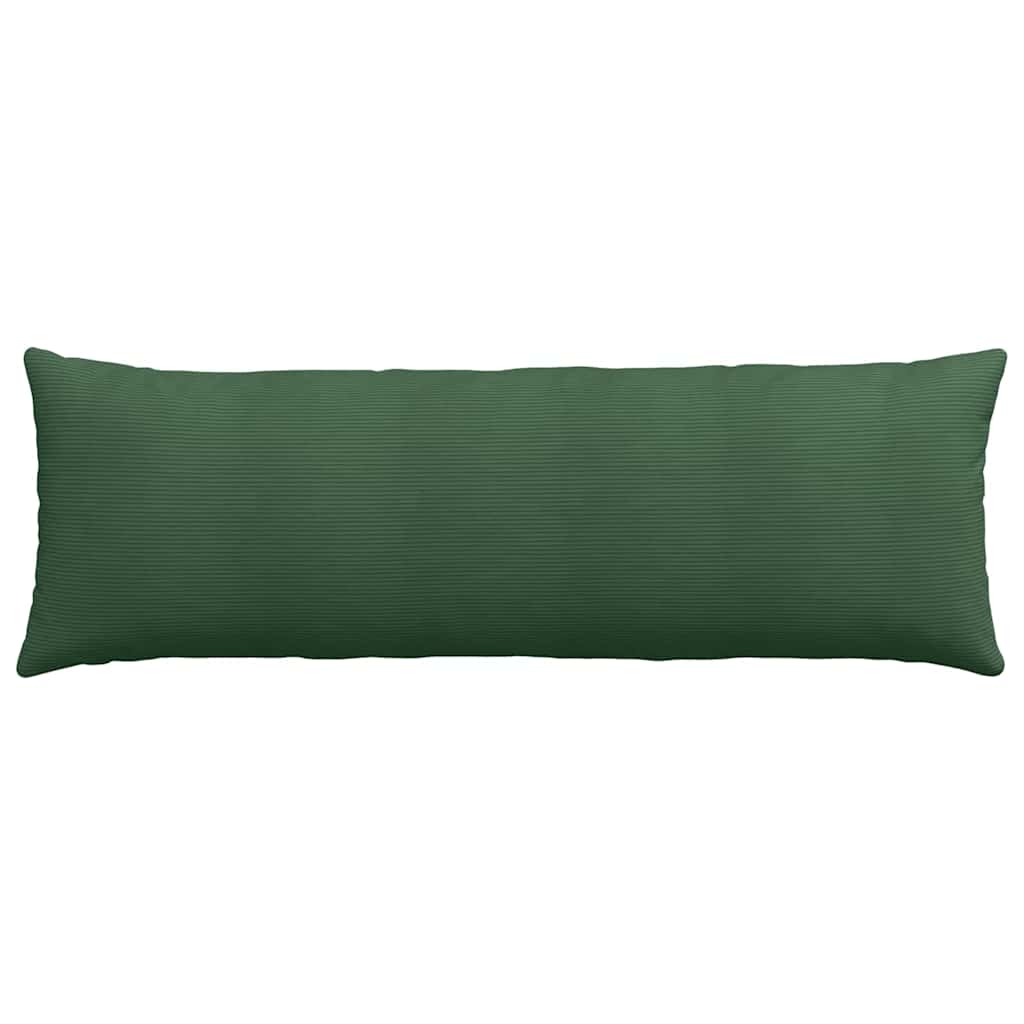 Sofakissen 2 Stück Dunkelgrün 120 x 40 cm Cordstoff