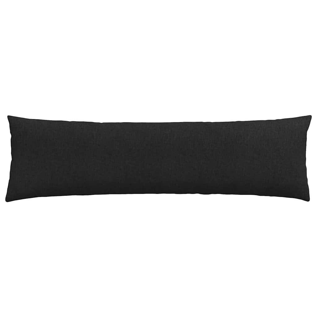 Sofakissen 2 pcs Schwarz 145 x 40 cm Stoff