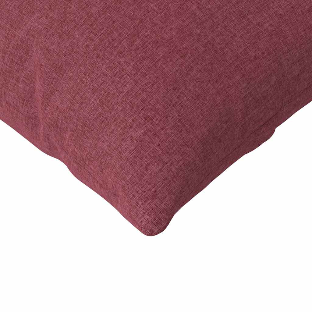 Sofakissen 2 pcs Weinrot 145 x 40 cm Stoff