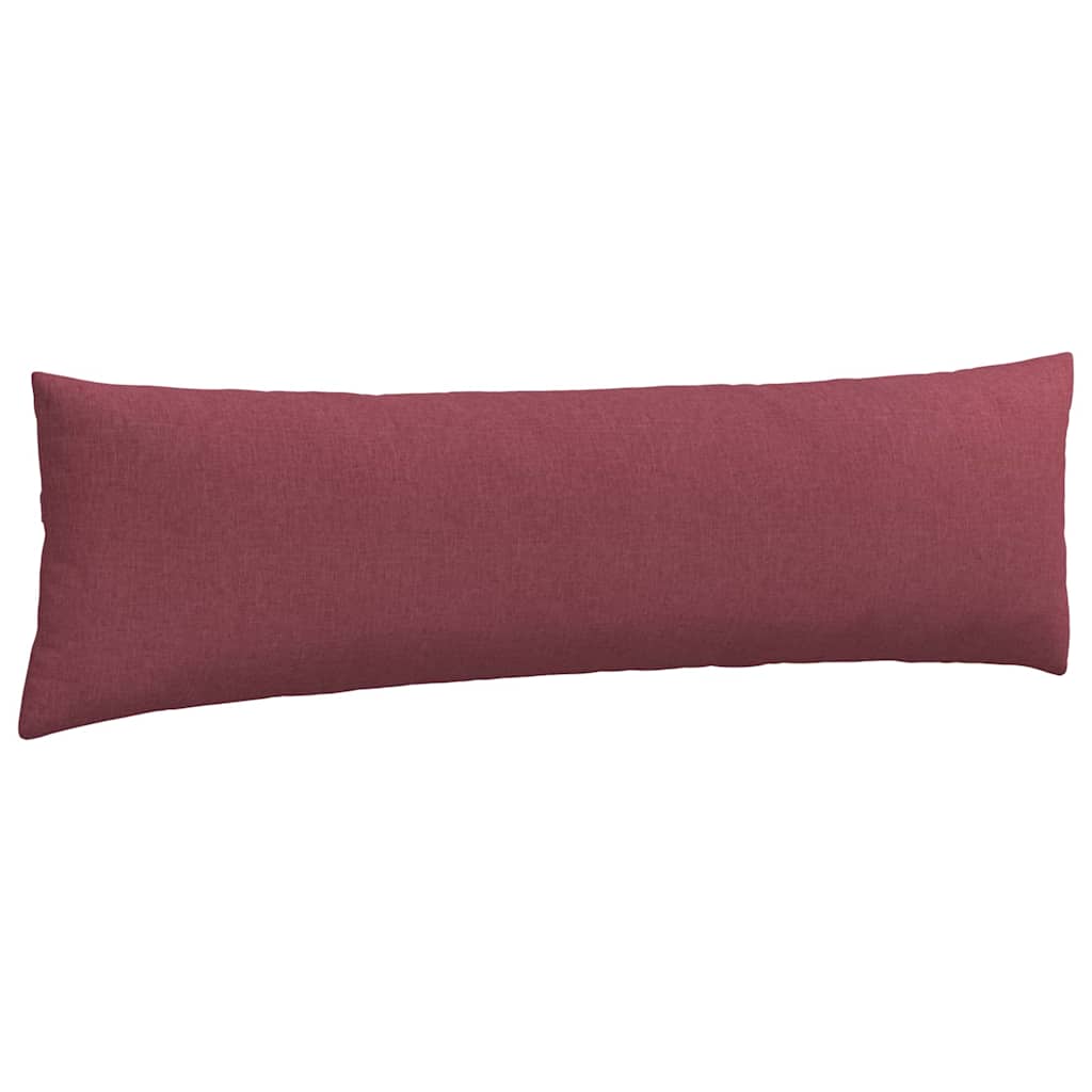 Sofakissen 2 pcs Weinrot 145 x 40 cm Stoff