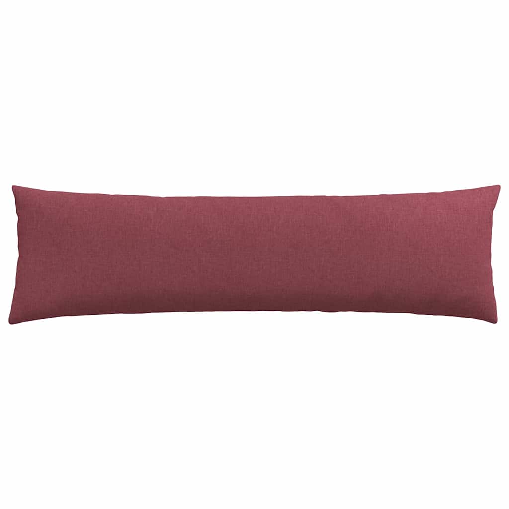 Sofakissen 2 pcs Weinrot 145 x 40 cm Stoff