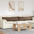 Sofakissen 2 pcs Braun 145 x 40 cm Stoff