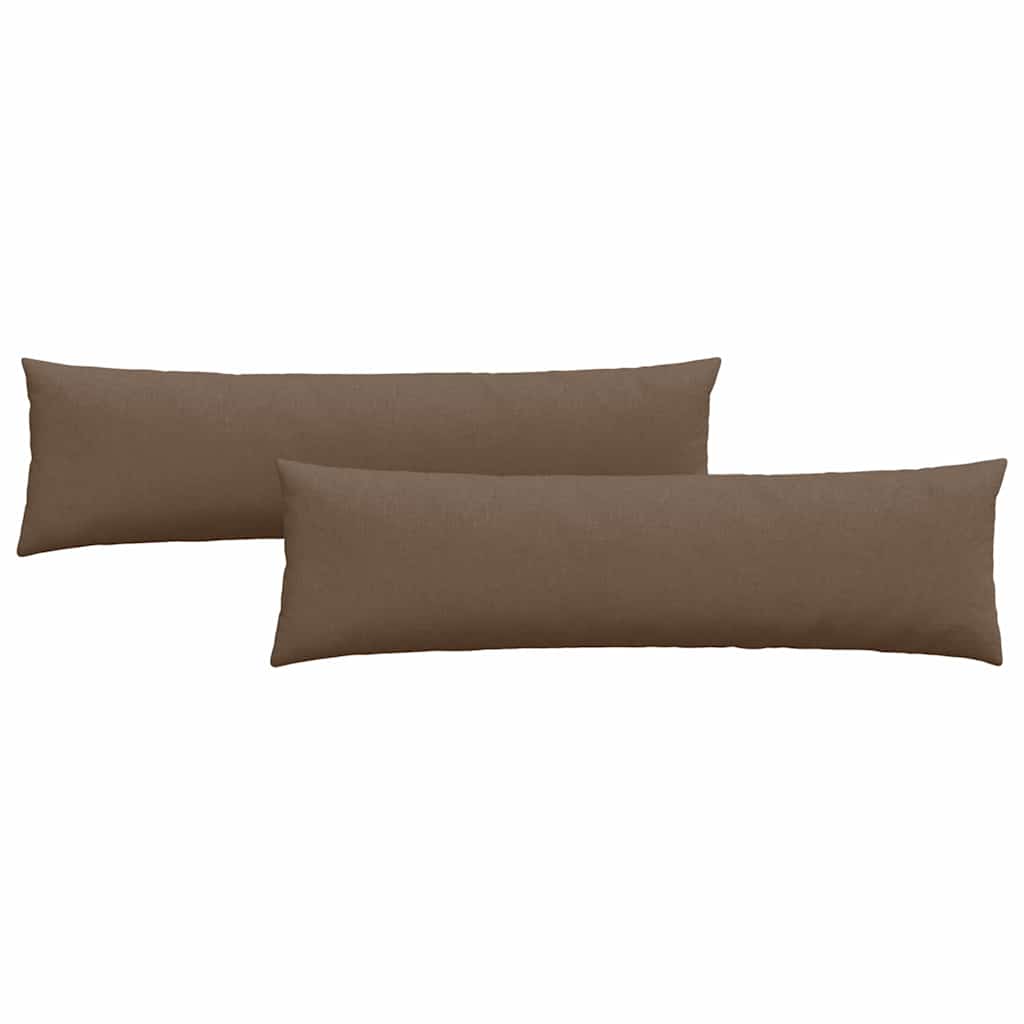 Sofakissen 2 pcs Braun 145 x 40 cm Stoff