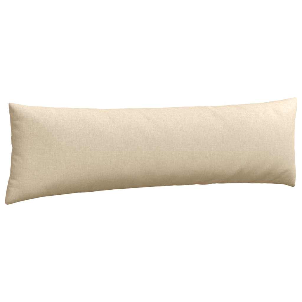 Sofakissen 2 pcs Creme 145 x 40 cm Stoff