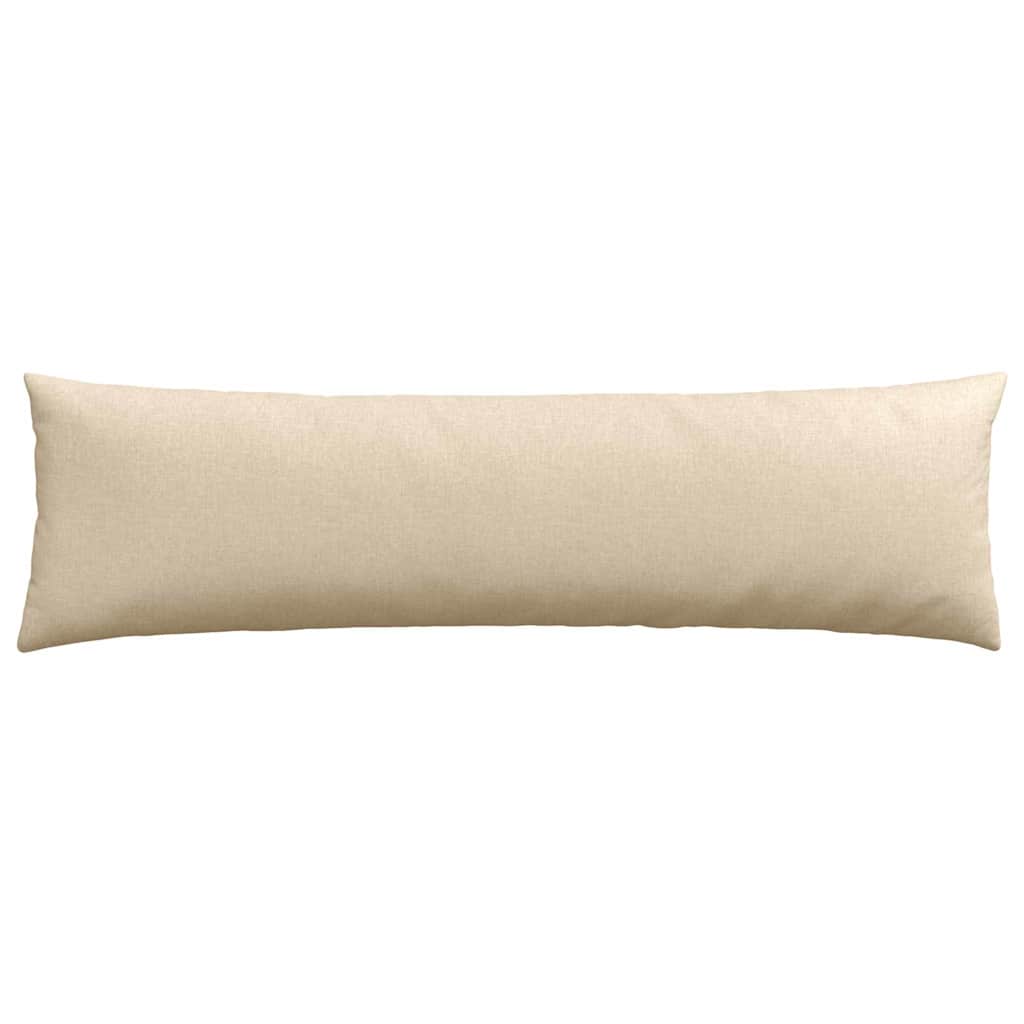 Sofakissen 2 pcs Creme 145 x 40 cm Stoff