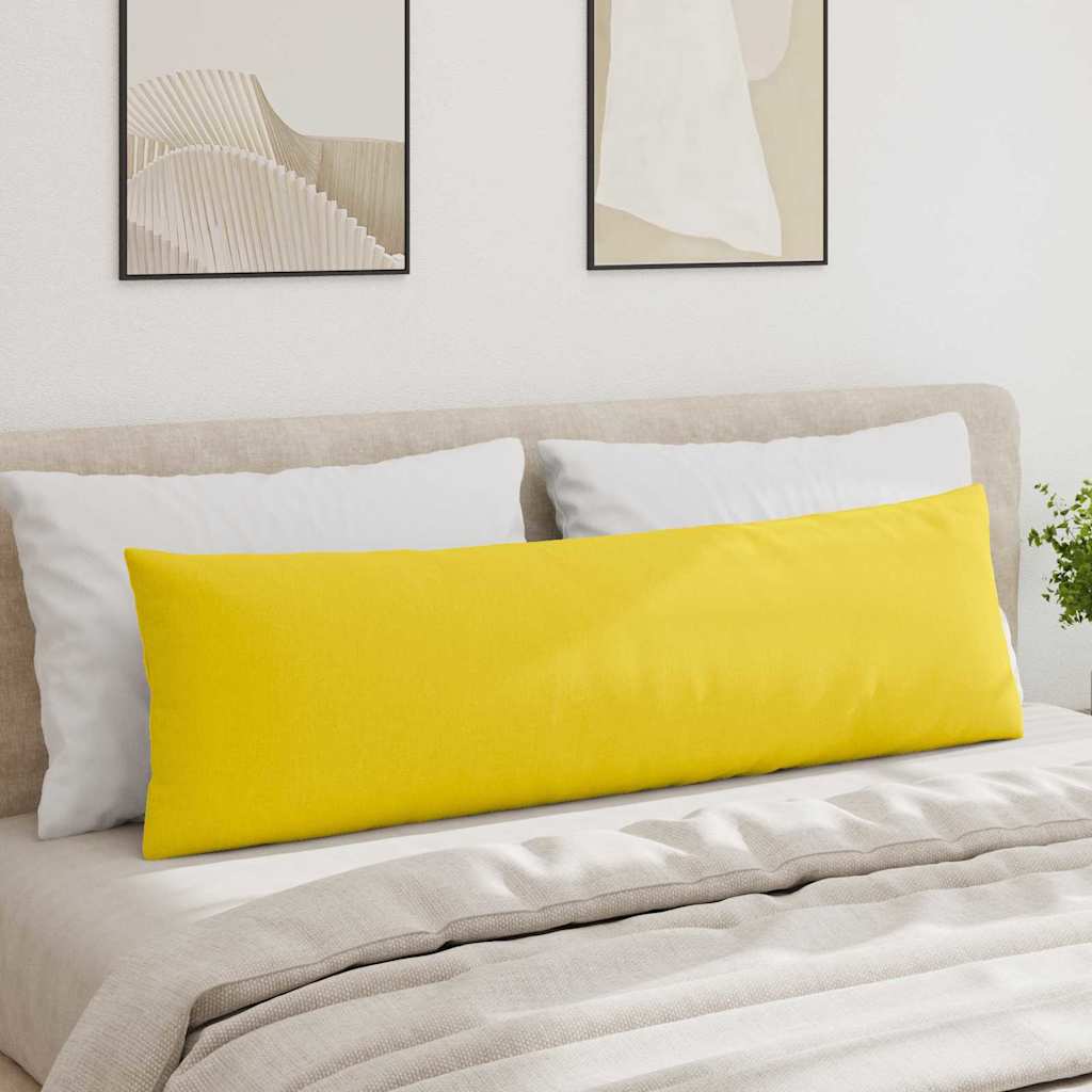 Sofakissen 2 pcs Helles Gelb 145 x 40 cm Stoff
