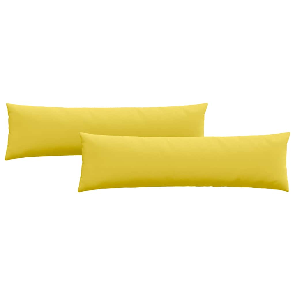 Sofakissen 2 pcs Helles Gelb 145 x 40 cm Stoff