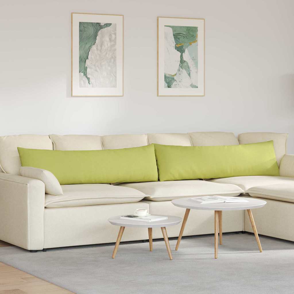 Sofakissen 2 pcs Hellgrün 145 x 40 cm Stoff