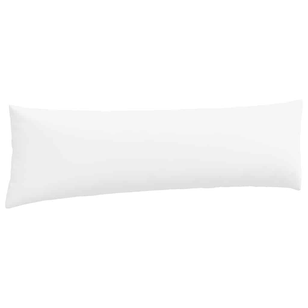 Sofakissen 2 pcs Weiß 145 x 40 cm Stoff
