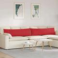 Sofakissen 2 pcs Rot 145 x 40 cm Stoff