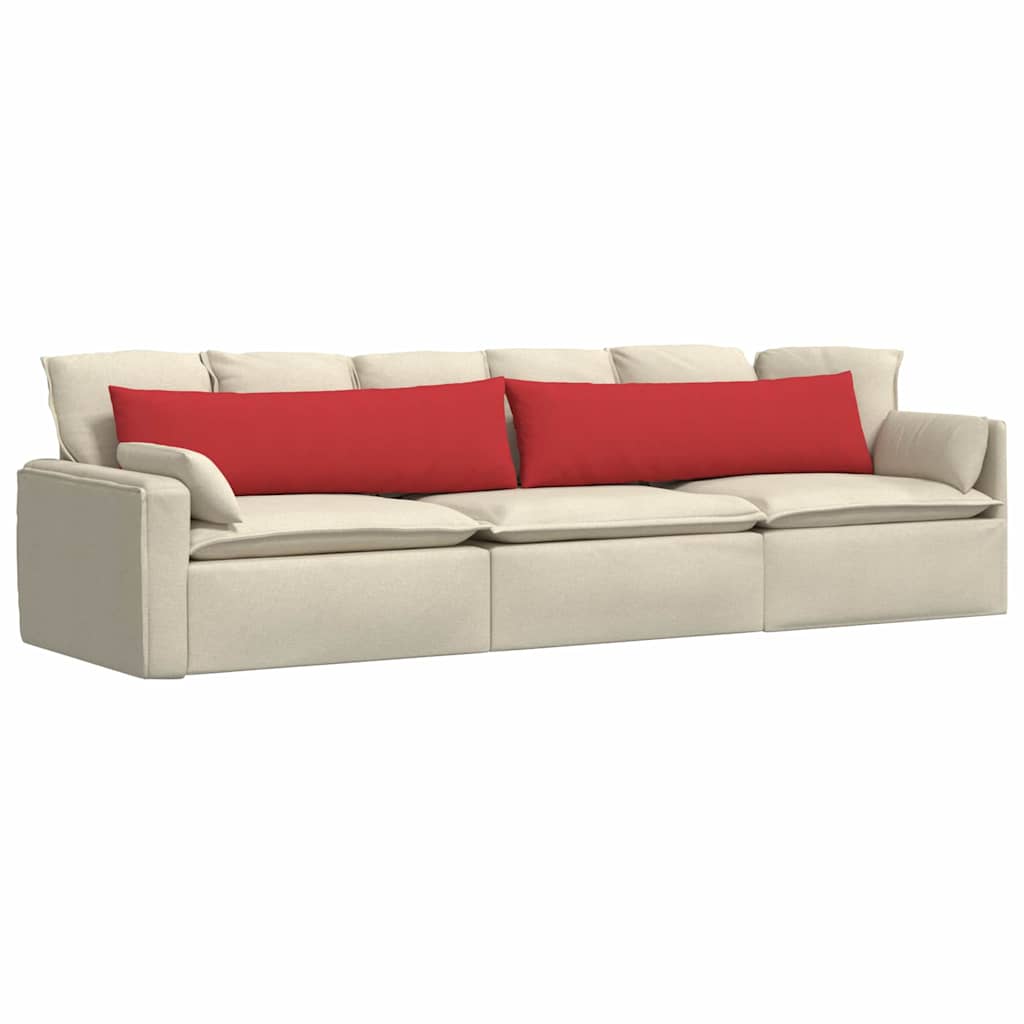 Sofakissen 2 pcs Rot 145 x 40 cm Stoff