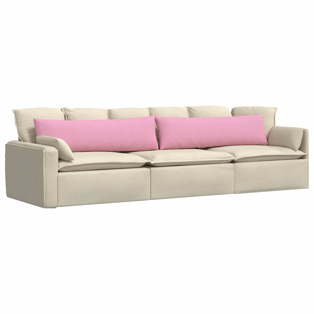 Sofakissen 2 pcs Rosa 145 x 40 cm Stoff