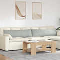 Sofakissen 2 Stück Hellgrau 145 x 40 cm Cordstoff