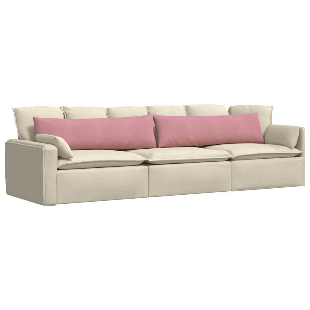 Sofakissen 2 Stück Rosa 145 x 40 cm Cordstoff