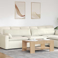 Sofakissen 2 Stück Creme 145 x 40 cm Cordstoff
