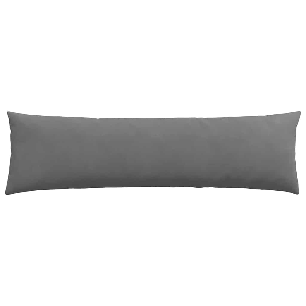 Sofakissen 2 Stück Dunkelgrau 145 x 40 cm Stoff
