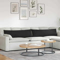 Sofakissen 2 Stück Schwarz 145 x 40 cm Stoff
