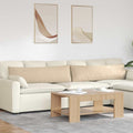 Sofakissen 2 Stück Creme 145 x 40 cm Stoff