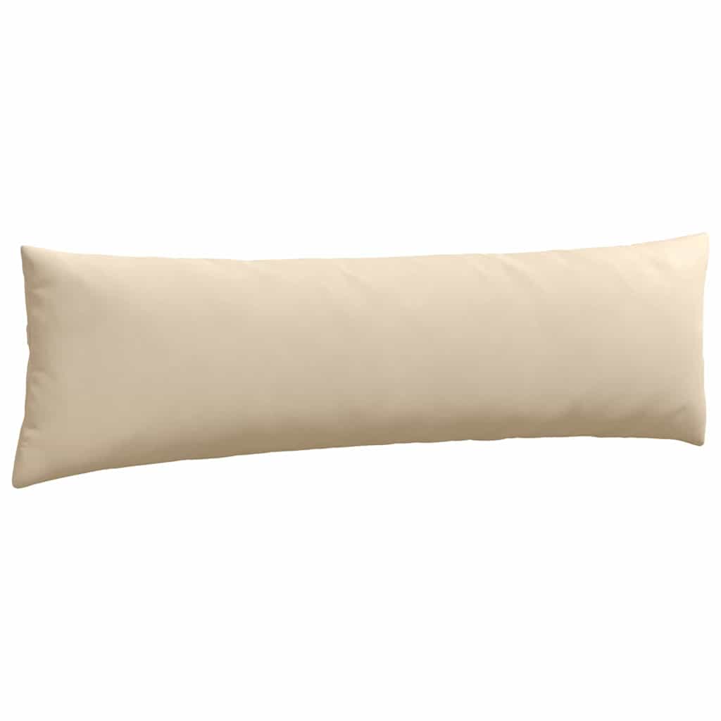 Sofakissen 2 Stück Creme 145 x 40 cm Stoff