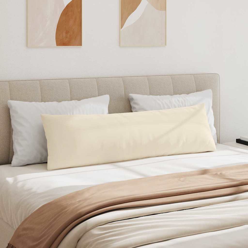 Sofakissen 2 Stück Beige 145 x 40 cm Stoff