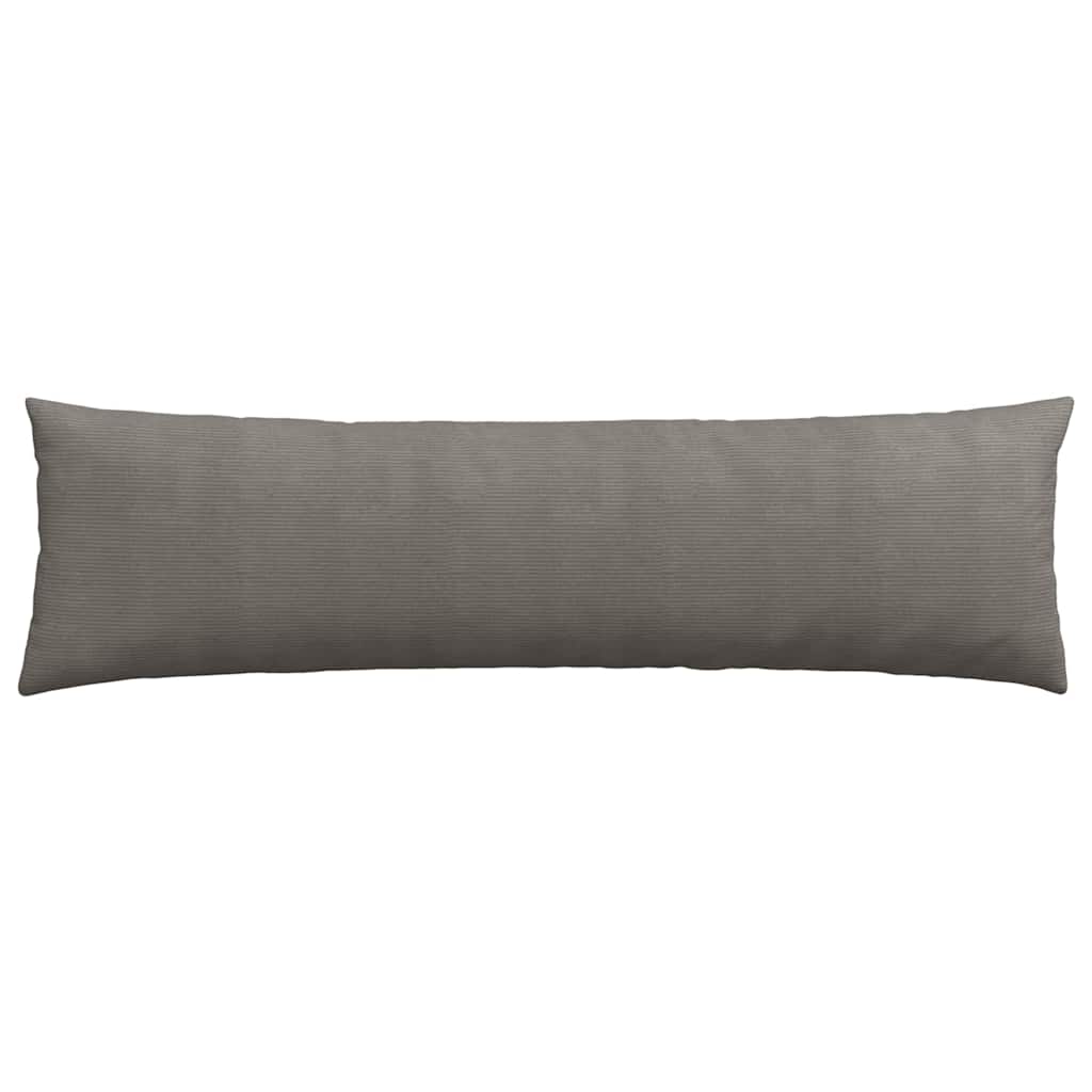 Sofakissen 2 Stück Hellgrau 145 x 40 cm Cordstoff