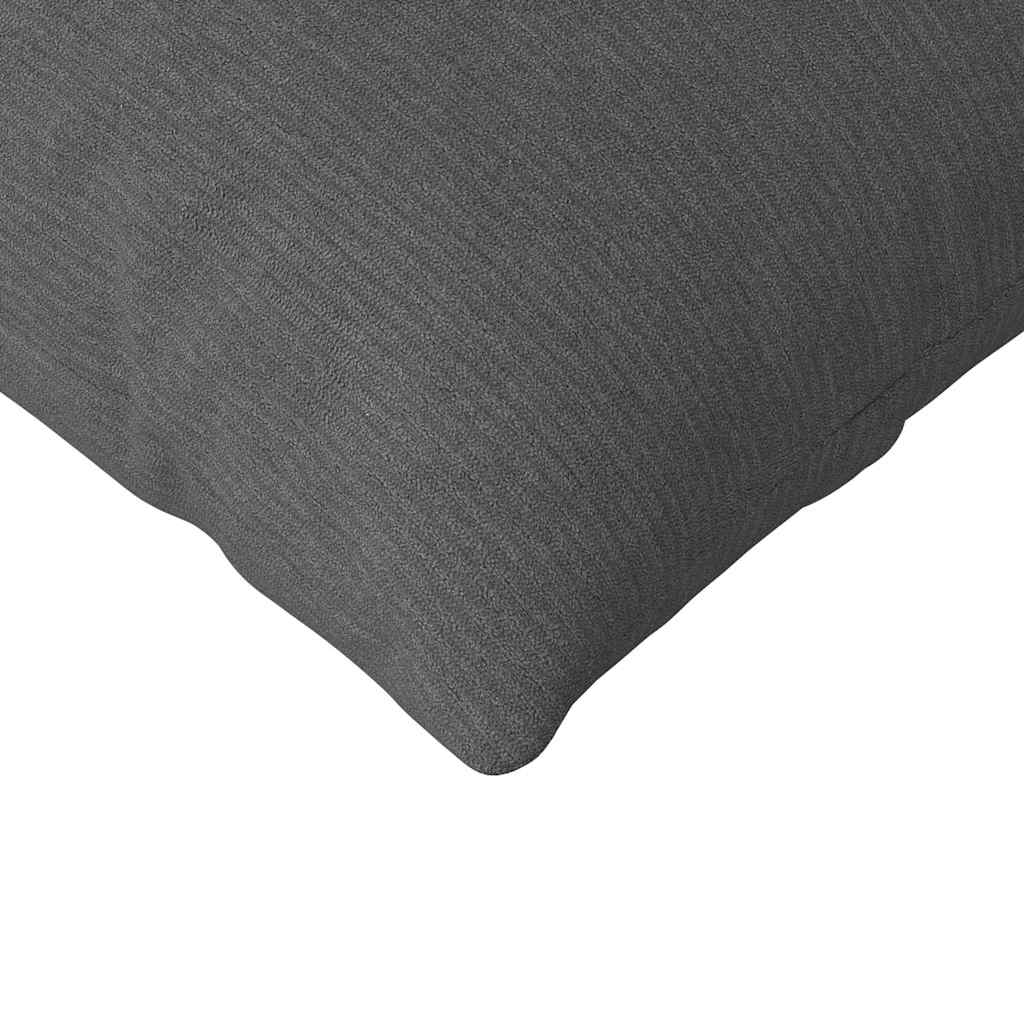 Sofakissen 2 Stück Dunkelgrau 145 x 40 cm Cordstoff