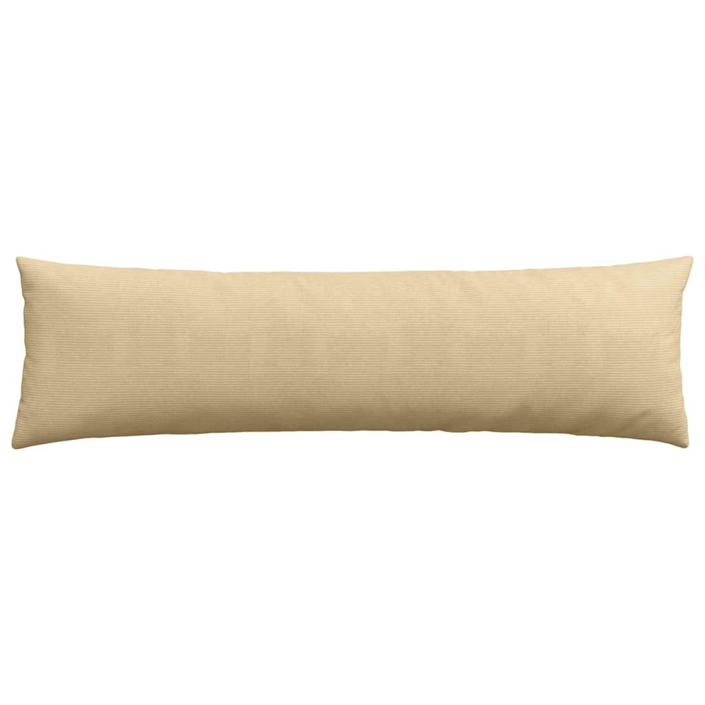 Sofakissen 2 Stück Grau-Grün 145 x 40 cm Cordstoff