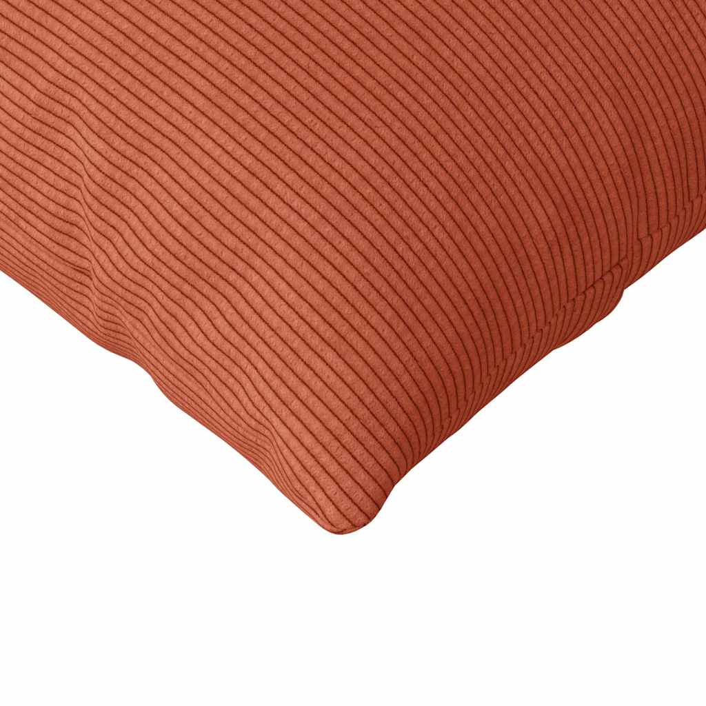 Sofakissen 2 Stück Rot-Orange 145 x 40 cm Cordstoff