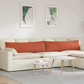Sofakissen 2 Stück Rot-Orange 145 x 40 cm Cordstoff