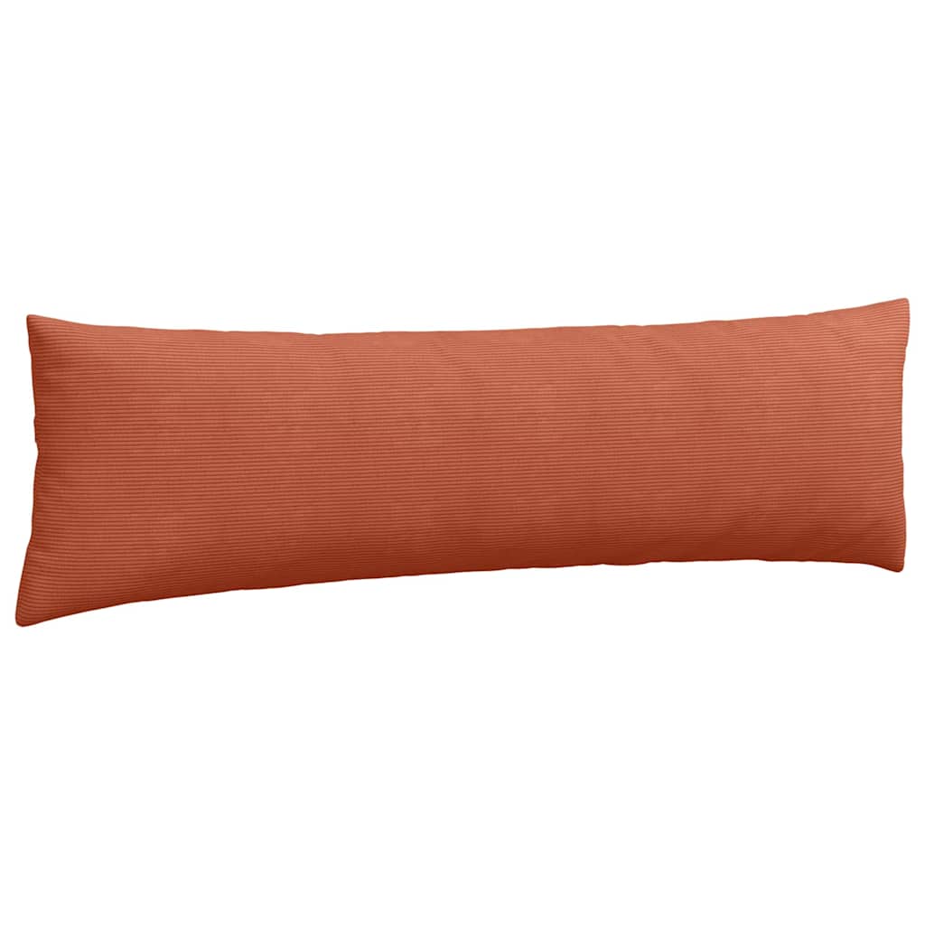 Sofakissen 2 Stück Rot-Orange 145 x 40 cm Cordstoff