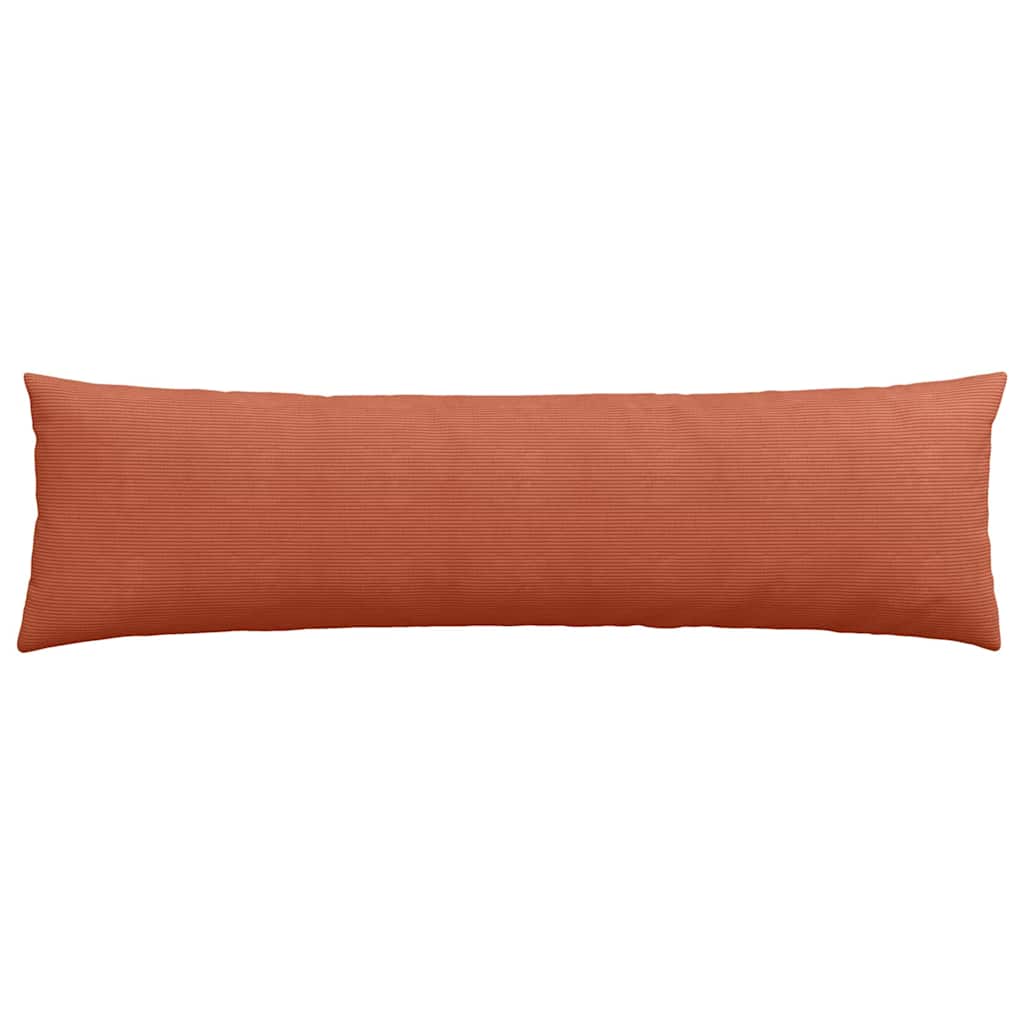 Sofakissen 2 Stück Rot-Orange 145 x 40 cm Cordstoff
