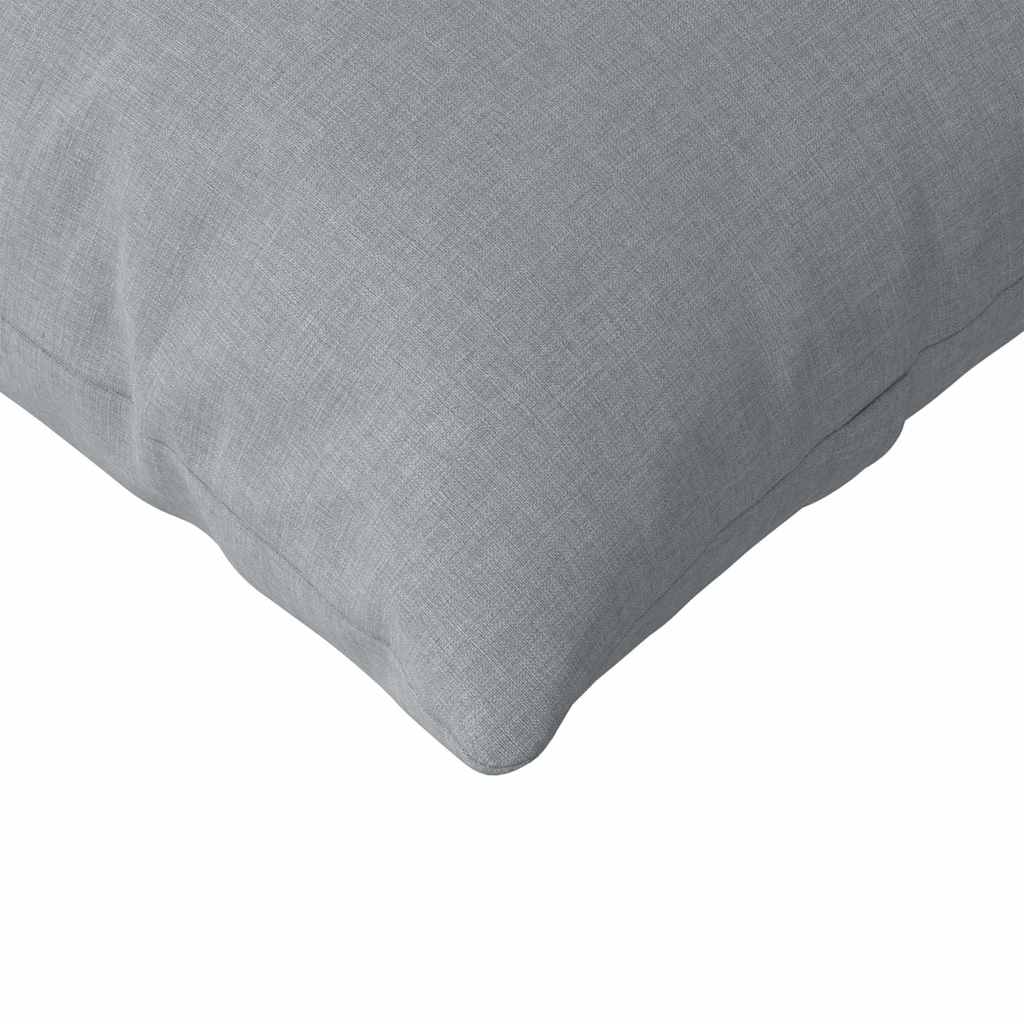 Sofakissen 2 pcs Hellgrau 200 x 40 cm Stoff