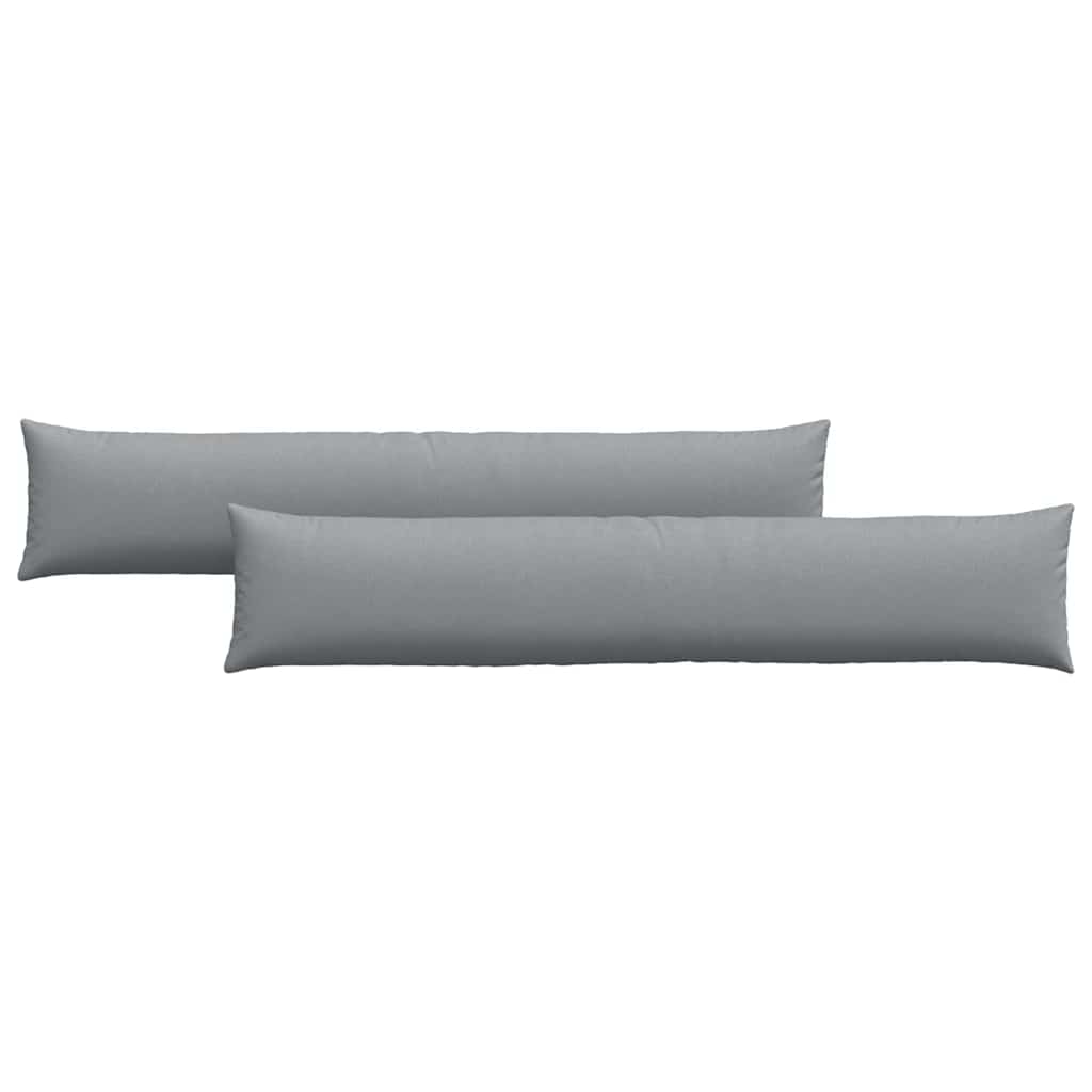 Sofakissen 2 pcs Hellgrau 200 x 40 cm Stoff