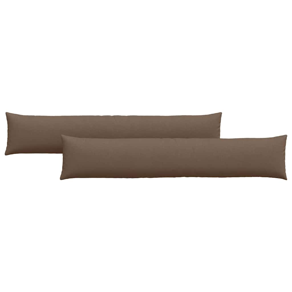 Sofakissen 2 pcs Braun 200 x 40 cm Stoff