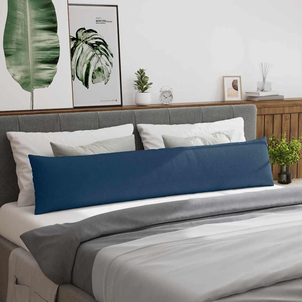 Sofakissen 2 pcs Blau 200 x 40 cm Stoff