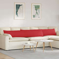 Sofakissen 2 pcs Rot 200 x 40 cm Stoff